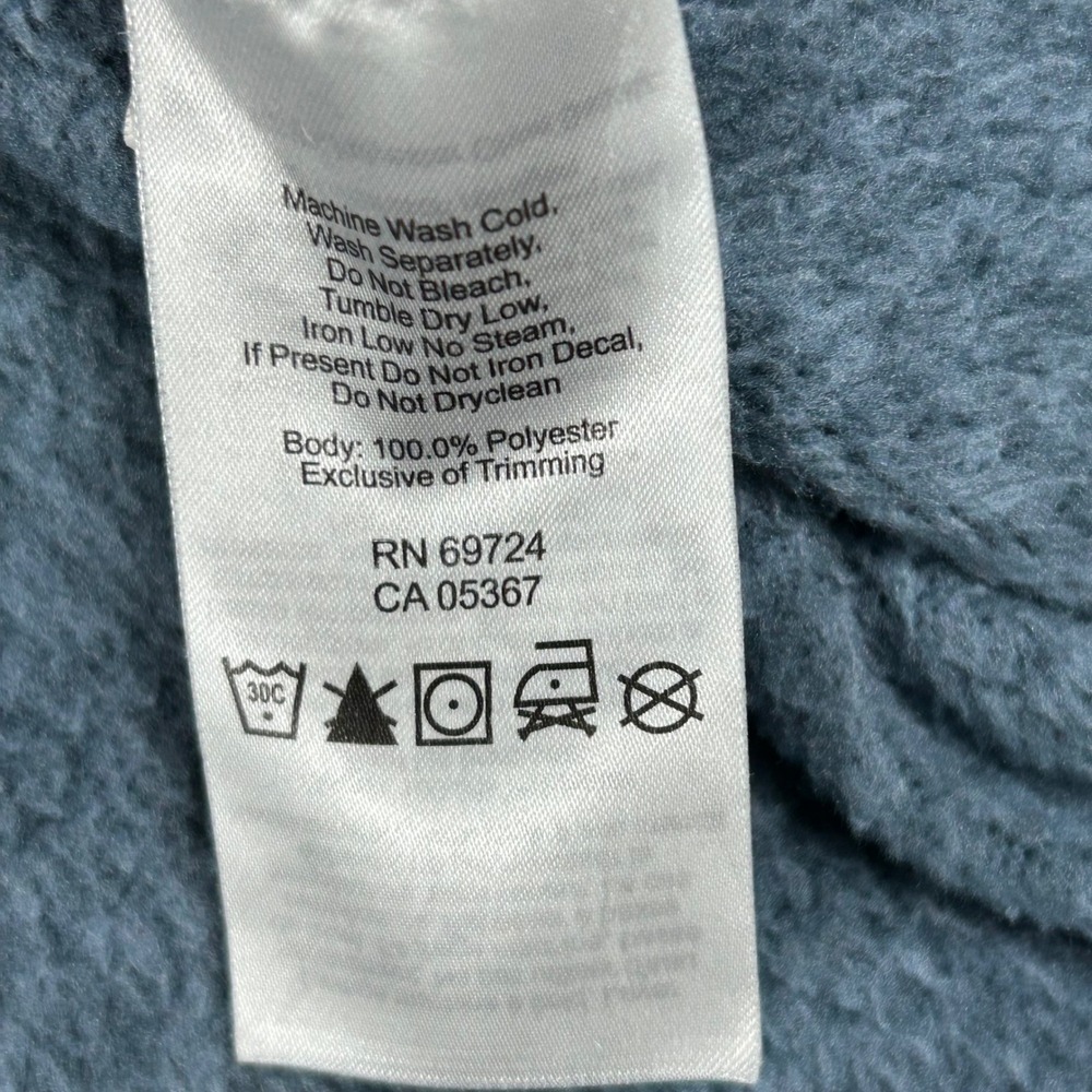 Columbia Castle Peak Pullover Fleece Hoodie Blue Heathered Woman's‎ Small - Picture 8 of 10